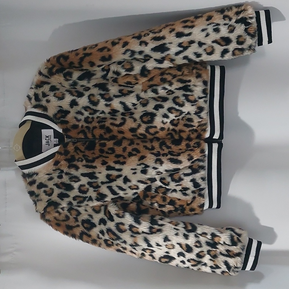 NWT Animal Print Bomber Jacket